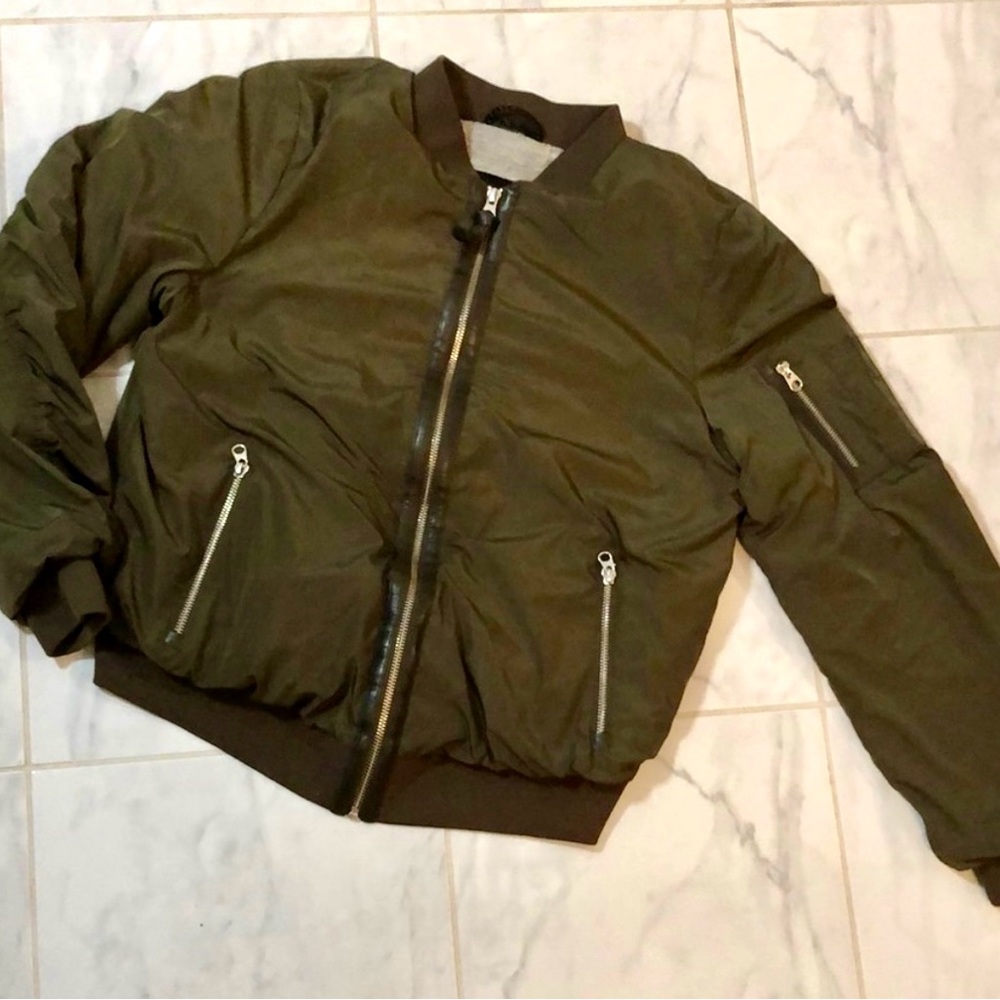 Mackage Khaki Bomber Jacket
